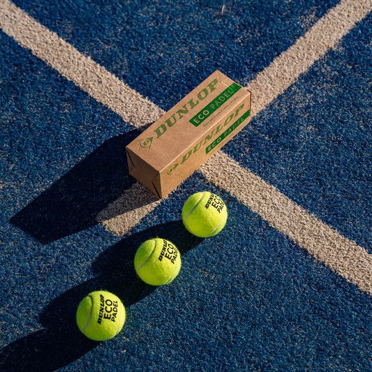 Tripack de 3 balles de padel Dunlop Eco Padel