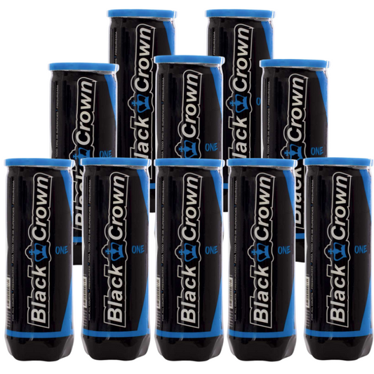 Pack de 10 tubes de balles de padel Black Crown One
