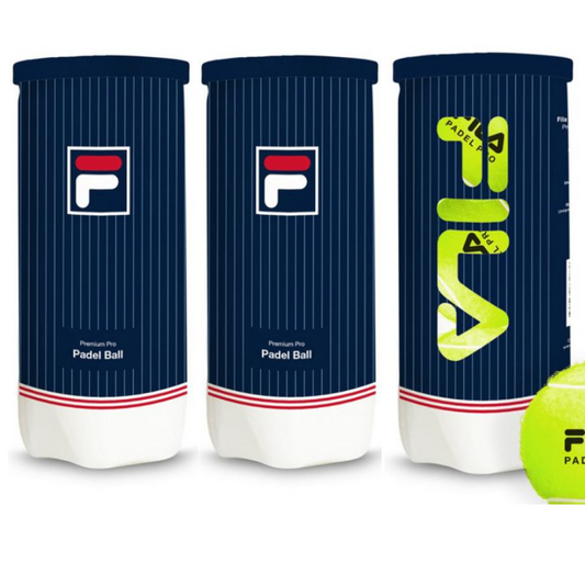 Tripack de 3 balles de padel Fila Premium Pro