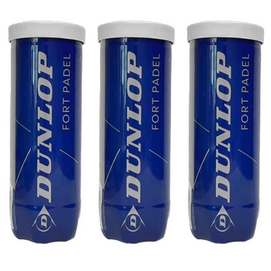 Tripack de 3 balles de padel Dunlop Fort Padel