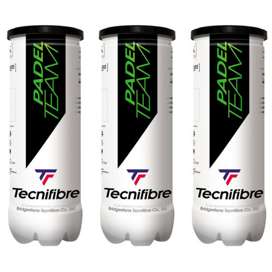 Tripack de 3 balles de padel Tecnifibre Padel Team